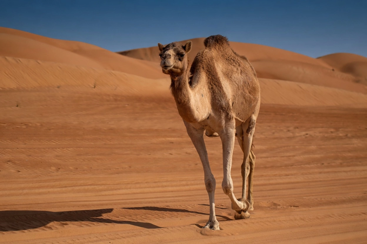 Camel in the Omani desert